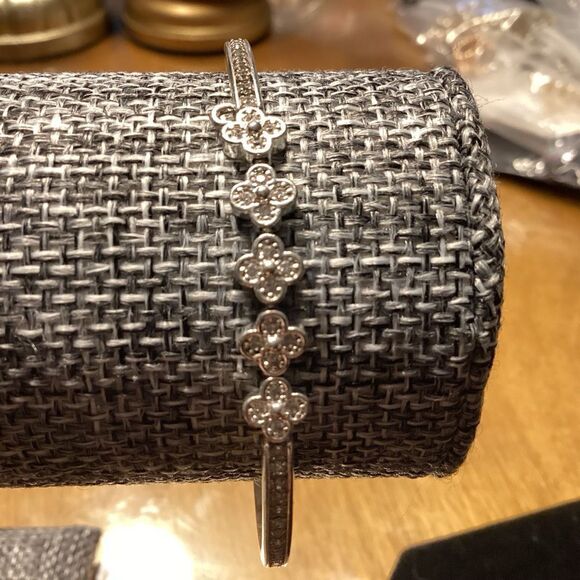 Silvertone Adjustable Bracelet - Picture 1 of 4
